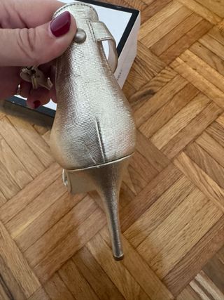 Sandalias Nine West Doradas Talla 39