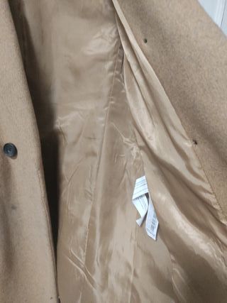 Abrigo Stradivarius Beige Mujer