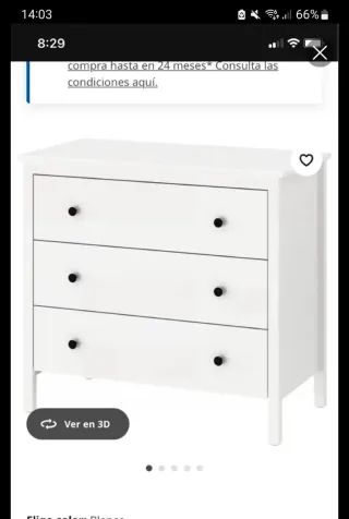 Cómoda Koppang Ikea Blanca
