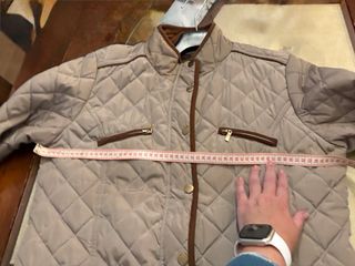 Parka mujer beige acolchada