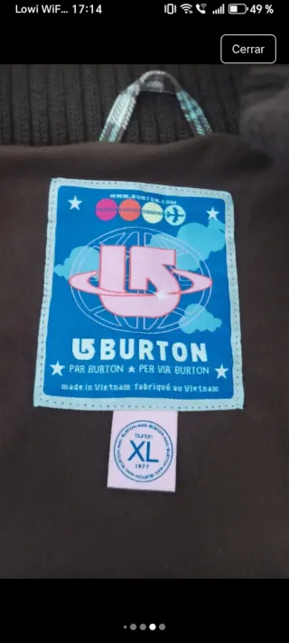 Chaleco Burton Niña nuevo