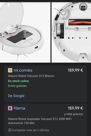 Xiaomi Robot Aspirador Vacuum S12