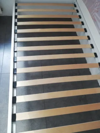 Estructura Cama Metálica Blanca