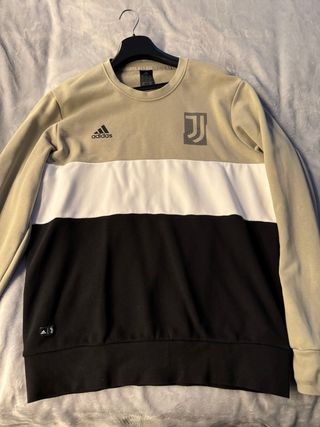 Felpa Adidas Juventus Beige Nera Bianca