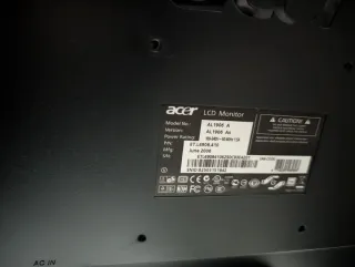 Monitor Acer AL1906 Plata