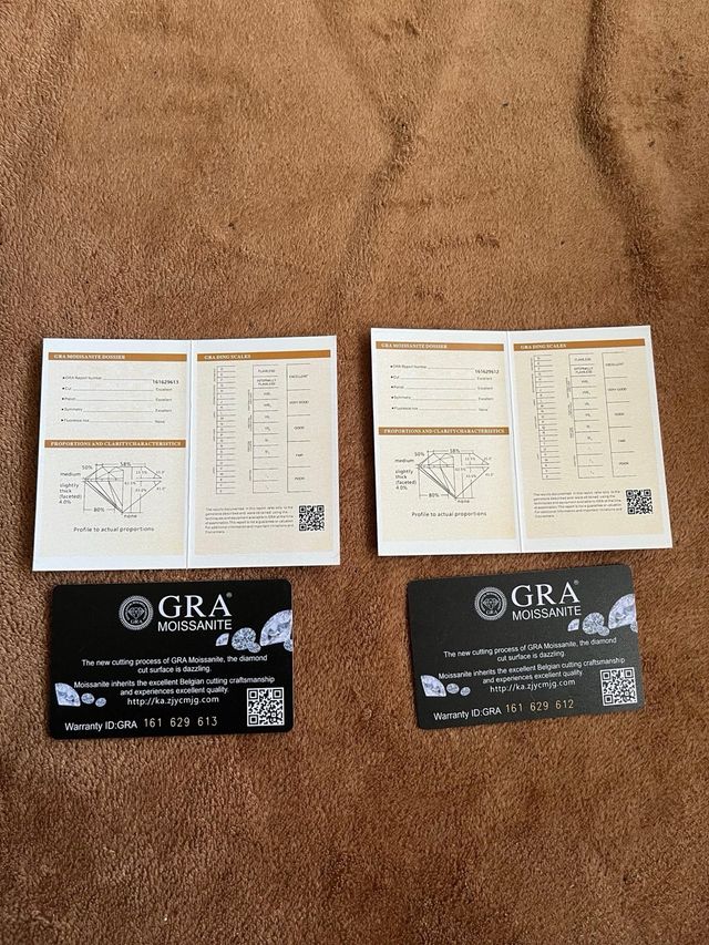 Pendientes de plata y moissanitas