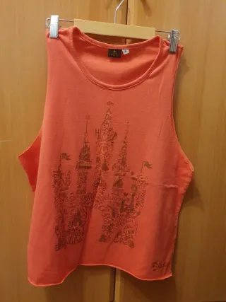 Camiseta sin mangas Princess naranja Talla L