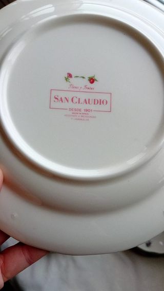 Platos San Claudio Florales