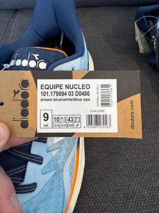 Zapatillas Diadora Correr Azul Naranja