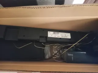 Barra de sonido y proyector