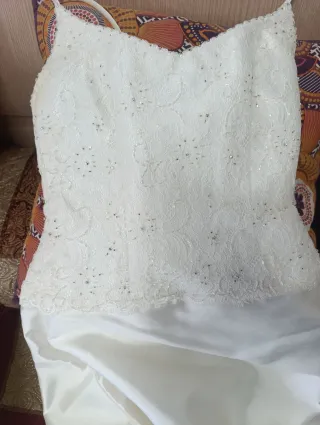 Vestido de Novia Blanco.