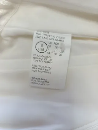 Vestido de Novia Blanco.