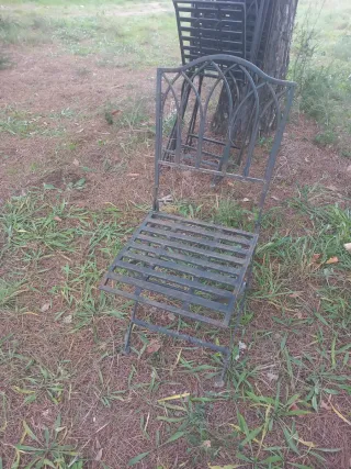 4 Sedie in Ferro Vintage