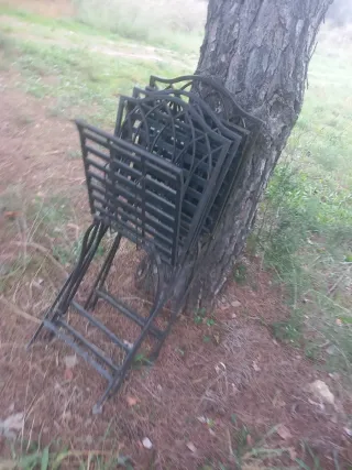 4 Sedie in Ferro Vintage