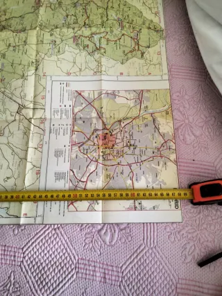 Mapa Comunidad de Madrid 1985 Rutas Turísticas
