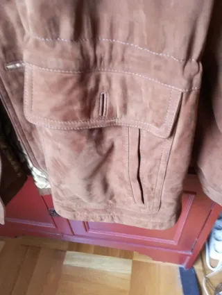 Chaquetón hombre marrón talla grande XXL