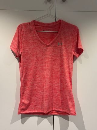 Camiseta Under Armour Mujer Rosa/Roja