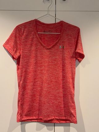 Camiseta Under Armour Mujer Rosa/Roja