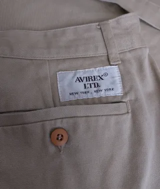 rare vintage baggy avirex chino pants