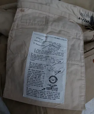 rare vintage baggy avirex chino pants