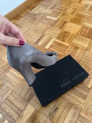 Zapatos Pura López Talla 41 Gris