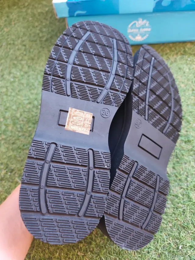 Zapatos colegiales azul marino T36