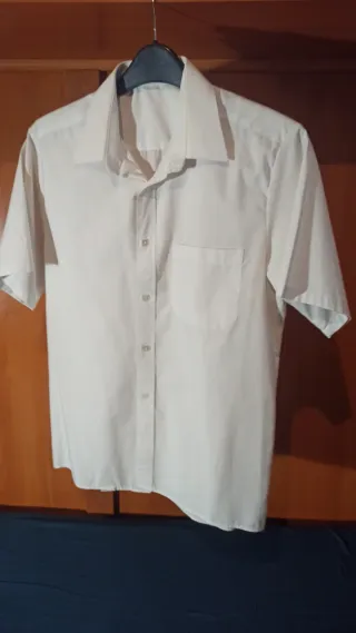Camisa blanca manga corta