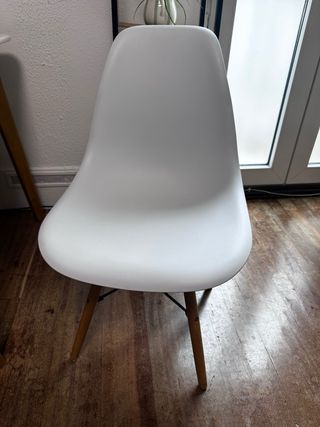 Mesa comedor blanca con 6 sillas