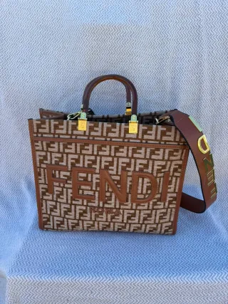 Bolso Fendi Beige y Marrón