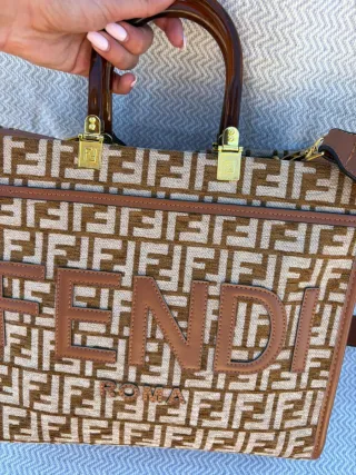 Bolso Fendi Beige y Marrón