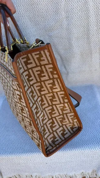 Bolso Fendi Beige y Marrón