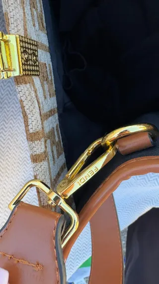 Bolso Fendi Beige y Marrón
