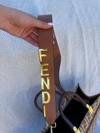 Bolso Fendi Beige y Marrón