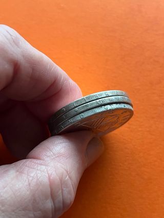 Lote 3 monedas 100 ptas. F. Franco plata