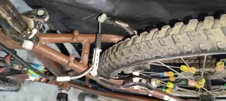 Bicicleta 24 Rockrider con horquilla