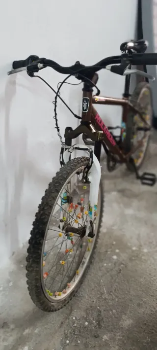 Bicicleta 24 Rockrider con horquilla