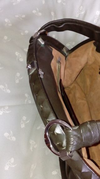 Borsa Mano Pelle Morbida Grigio