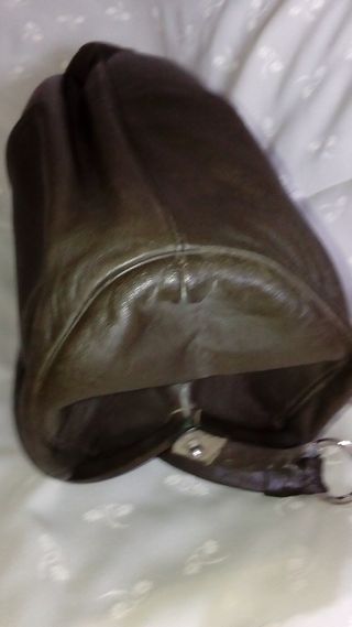 Borsa Mano Pelle Morbida Grigio