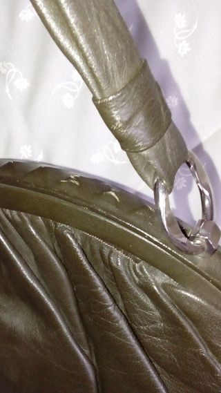 Borsa Mano Pelle Morbida Grigio