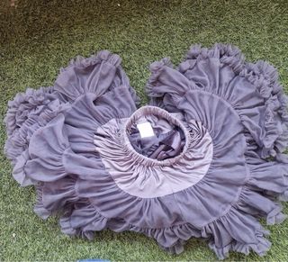 Falda tul Suitibaby gris talla 4-6 años