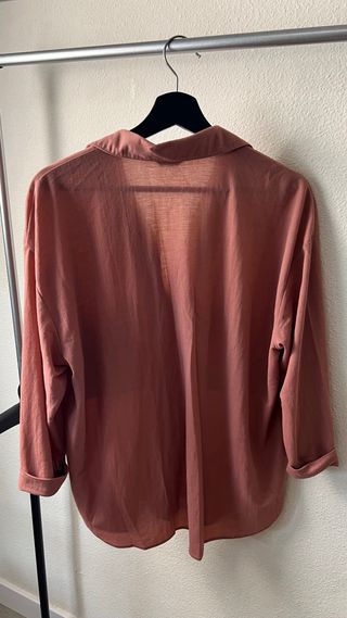 Camisa oversize Massimo Dutti - M - Color terracot