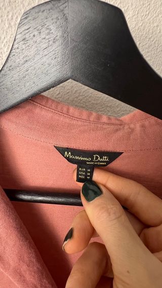 Camisa oversize Massimo Dutti - M - Color terracot