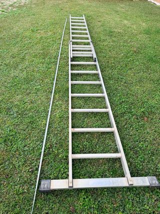 Escalera aluminio extensible 18 peldaños