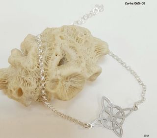 Pulsera Plata Ley Nudo de Bruja