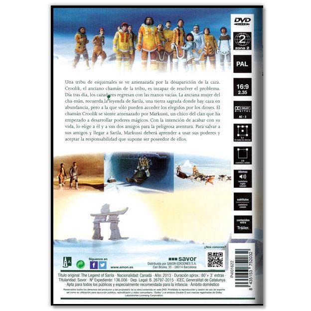 LA LEYENDA DE SARILA (Animación, Aventuras)