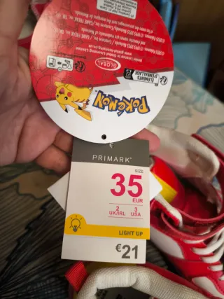 Zapatillas Bota Pikachu Talla 35 Nuevas