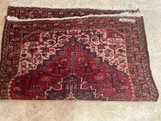 Alfombra de lana roja y morada Persian Wool Carpe