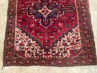 Alfombra de lana roja y morada Persian Wool Carpe