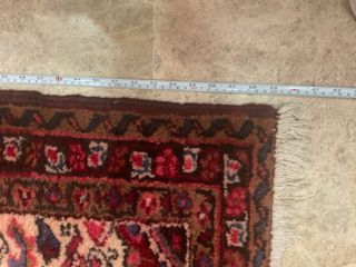 Alfombra de lana roja y morada Persian Wool Carpe