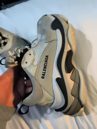 Zapatillas Balenciaghaaa Triple S Beige/Gris